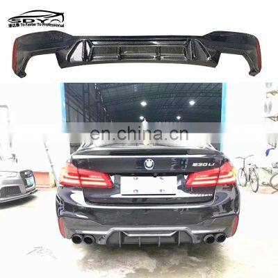 G30 M Sport Athletic Style Carbon Fiber Rear Diffuser Rear Bumper Lip Rear Splitter For BMW 5 Series G30