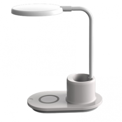 LED Desk Lamp With Wireless Fast Charger and Pen Holder for Home and Office Multifunction Charger