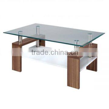 Glass Top MDF Base Coffee Table Square Coffee Table Quality Choice photo-3