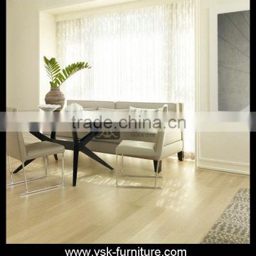 DT-094 Sofa Side Food Glass Top Table And Chairs Set