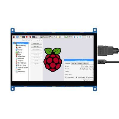 Lowest Price 7 Inch 1024x600 Capacitive Touch Screen LCD Module Display for Raspberry Pi