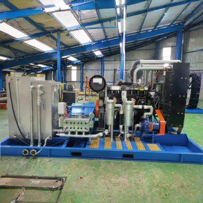 Diesel High Pressure Cleaner Hydro Blasting Machine With 22000 Psi 1500bar Water Jetting Equipment