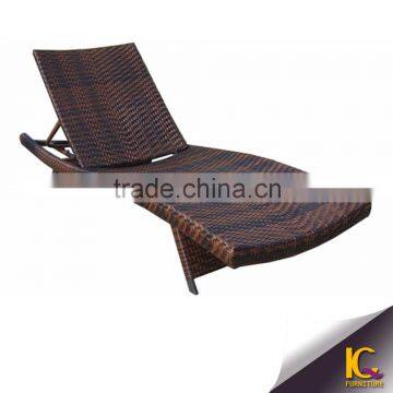 Waterproof rattan furniture modern lounge chair beach lounge chair for sale