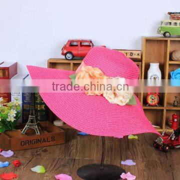 Summer Beach Wide Brim Straw Hat Women's Summer Fashion Straw Hat photo-2