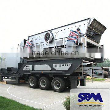 Hot sale Conglomerate mobile crushing equipment , portable crusher