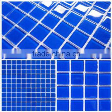 300x300x4mm Swimming Pool Crystal Glass Mosaic Tiles for Sale photo-2