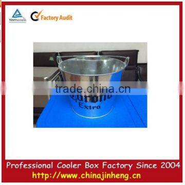 Promotion gift metal ice wine bucket stainless steel 304 wine cooler--logo printing available