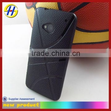 Soft TPU GEL Case Cover basketball Skin for htc 1 case in black