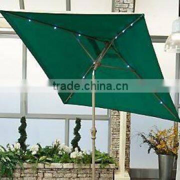 Light Umbrella 7.5ft Solar LED Light with Tilt also with Crank