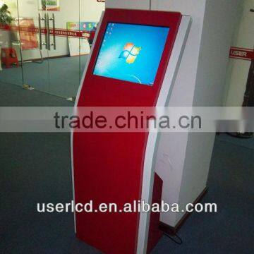 19 inch standing floor display with touch screen