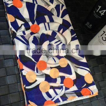 Colorful Polka Dot Pattern Women Ladies Cotton Linen Prayer Shawl