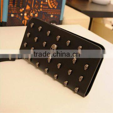 Cheap Wholesale New Designed Skull Purse For Lady Wallet