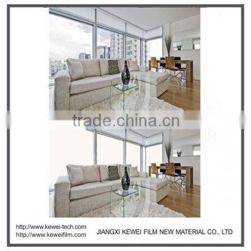 6+6mm Switchable Smart Glass for villa, switchable privacy glass with dimmer