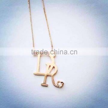14K gold filled jewelry necklace with custom pendant,Queen Necklace