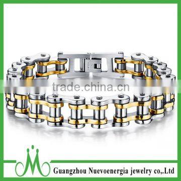 Cool Stainless Steel Motorcycle Biker Chain Bracelet Rock Link Charm Wristband Cuff Bracelet