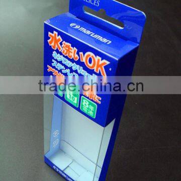 plastic PET box packaging, custom clear PVC box