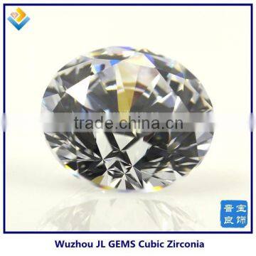 Hot Sale Synthetic White Round star cut Cubic Zirconia