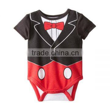 romper tuxedo baby boy,infant boys clothes,balck and red newborn disaper,baby one piece clothing,infant romper