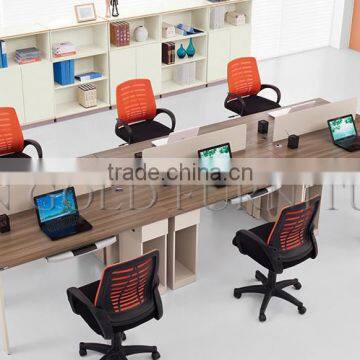 Modern Office Table Design Photos 6 People Small Panel Linear Workstation (SZ-WS616)