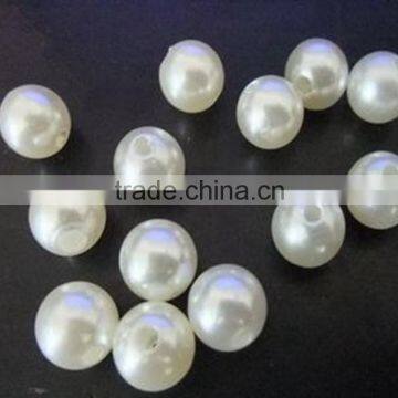 ABS pearls with hole plastic fake pearl beads