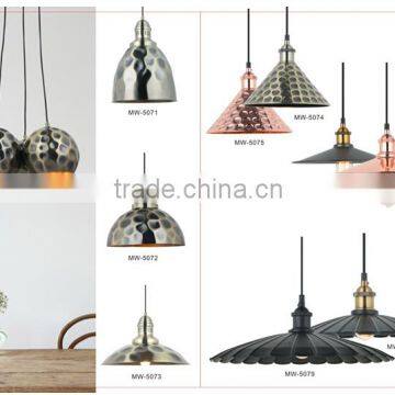 Industrial Loft Style Black Iron Electric Vintage Pendant Light