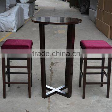 wooden high table and bar stool XYH1212