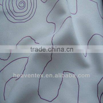 100% polyester woven plain upholstery flower printed fabric (YH-28)