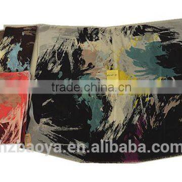New Design 100% Polyester Paint Pattern Print Hijab Scarf photo-2