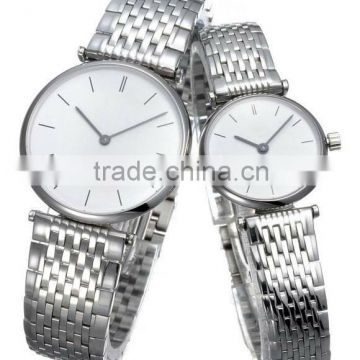 Stainless steel men and women watches sets