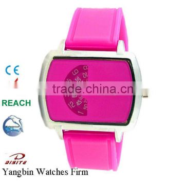 Hot Sale Colorful Silicone Fashion Sport Lady Bangle Watch