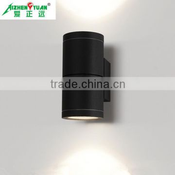 Aluminium 2*10 COB led black exterior wall light