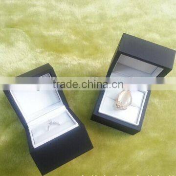 Luxury Black Handmade Ring Box Accessories Wooden Box Cardboard Wooden Box Wooden Jewelry Box photo-6
