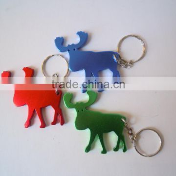 gift moose shape keychain bottle opener