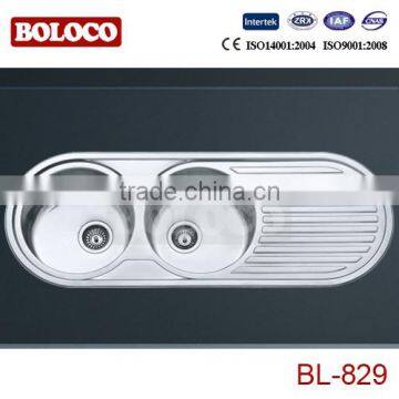 Double Bowl One Drainer Sinks BL-829