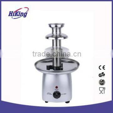 Stainless steel home chocolate fondue fountain