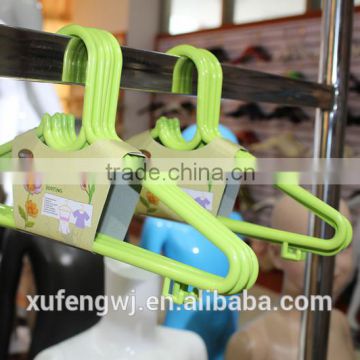 1075 Xufeng Factory directly sale Children color plastic hanger