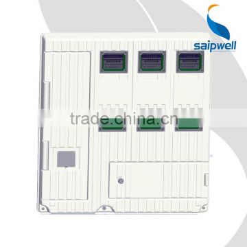 SAIP/SAIPWELL New Product Six Units Plastic Box Enclosure Electronic Three-Phase Electric Meter Box