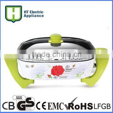 Non-stick Electric Pizza Pan Smokeless Frying Pans