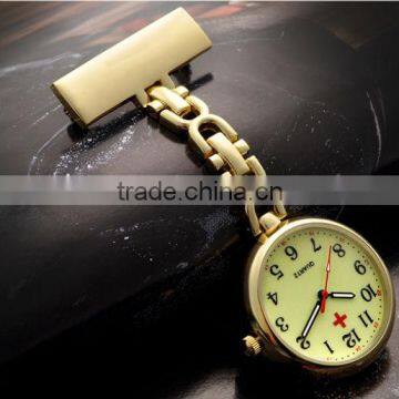 Golden Pocket Wacth Nurse watch 2015 New Product