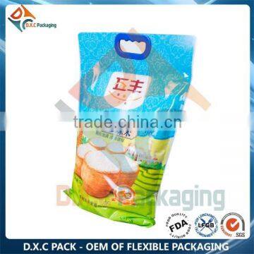 Guangdong Vendor Custom Print Plastic Rice Bags With Handle