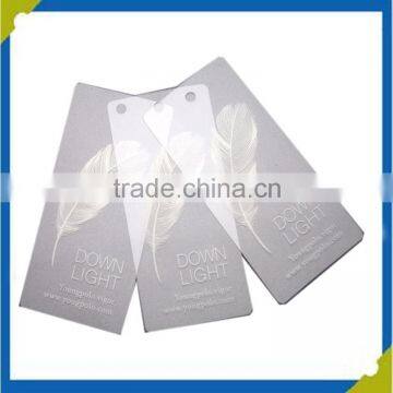 Plastic Material and Printed Technics plastic garment hang tag