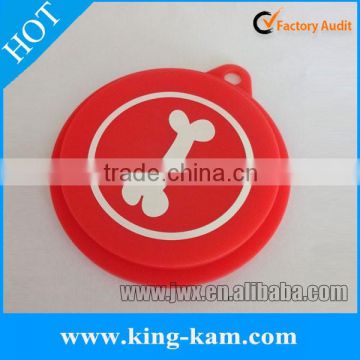 Silicone can cover, red cover with oem printing