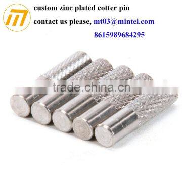 custom precision turning zinc plated cotter pin