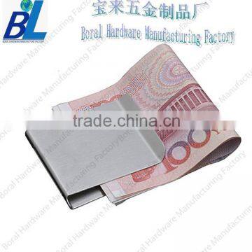 Smart wide metal folded money clip for keeping money safe