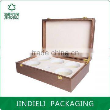 hot stamping beauty flower brown cosmetic box packaging