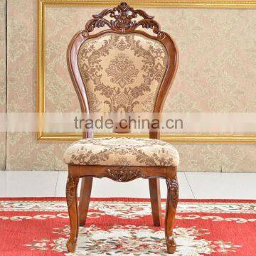 Antique Eco-friendly Solid Wood Chair Dining Table Chairs photo-6