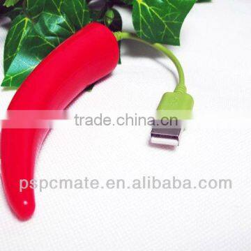 red chili shape usb hub 4 ports USB hub vegetables shape hub