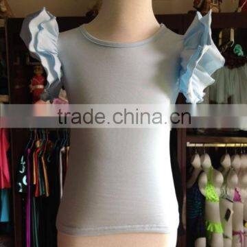 Hot sale Classical plain kids tank tops,ruffle kids tank tops,children's tops in stock