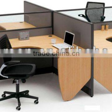 2016 new design hot sale 4 person modular modern office workstation