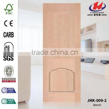 JHK-009-2 Famous Popular Sale Design Natural Beech Veneer MDF Door Skin Factory